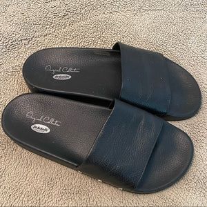 Dr. Scholl’s leather slides